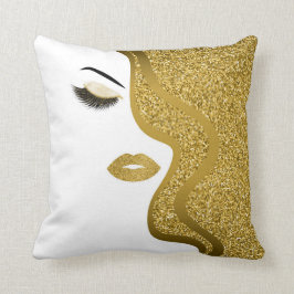 Cojín Decorativo Maquillaje con efecto purpurina