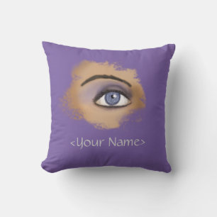 Cojín Decorativo Maquillaje de ojos morados
