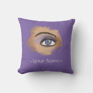 Cojín Decorativo Maquillaje de ojos morados