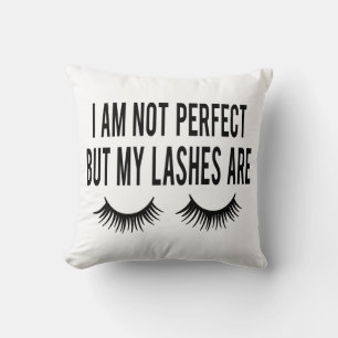 Cojín Decorativo Maquillaje No Soy Perfecta Pero Mis Pestañas Son N