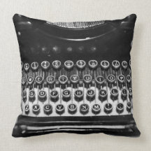 Máquina de escribir blanco y negro