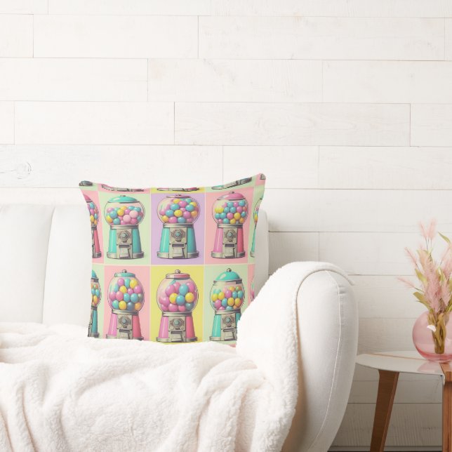 Cojín Decorativo Máquina Retro Bubblegum (Sofá)