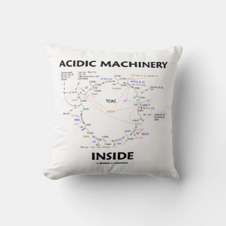 Cojín Decorativo Maquinaria Ácida Interior (ciclo del ácido cítrico