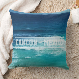 Cojín Decorativo Mar de Cancún México