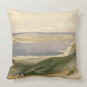 Cojín Decorativo Mar de Galilea o de Genezareth, mirando hacia