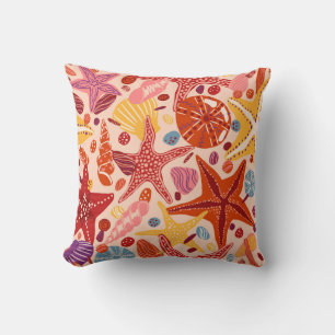 Cojín Decorativo Mar Escandinavo de Verano: Patrón Starfish