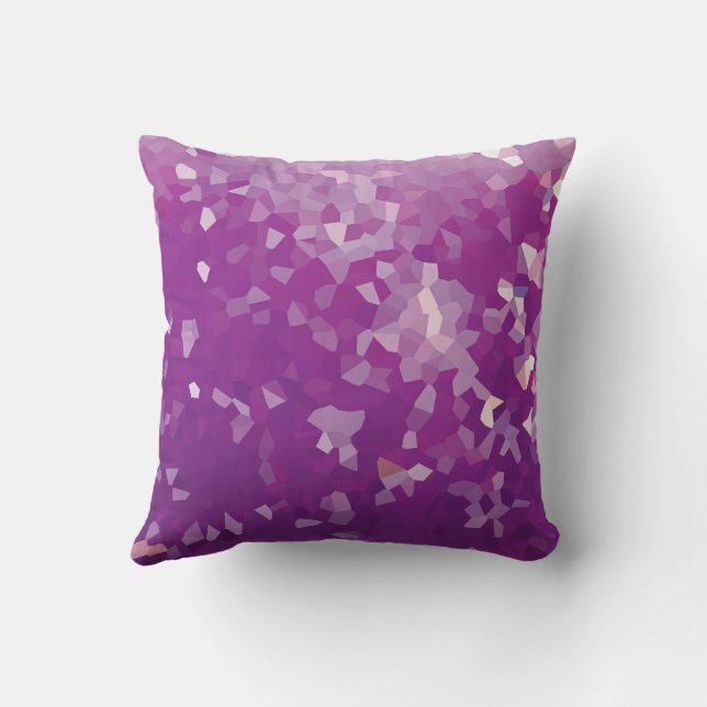 Cojín Decorativo Mar morado de cristal (Reverso)