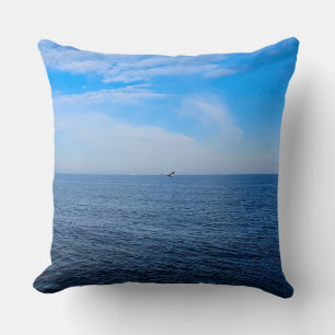 Cojín Decorativo Mar Negro Tranquilo Rumania – Estampado de gaviota