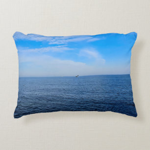 Cojín Decorativo Mar Negro Tranquilo Rumania – Estampado de gaviota