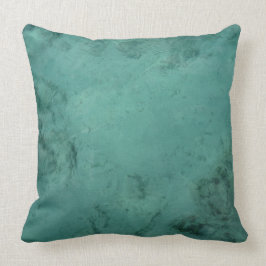 Cojín Decorativo Mar tropical del Caribe de la turquesa