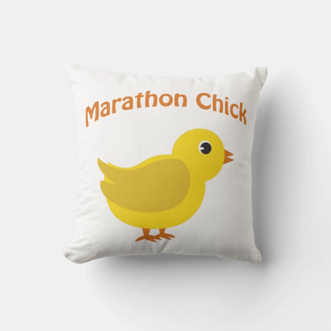 Cojín Decorativo Marathon Chick (Anverso)