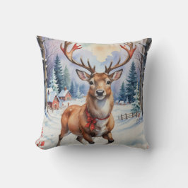 Cojín Decorativo Maravilla de renos: colisos de vacaciones