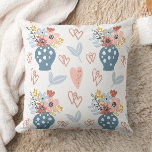 Cojín Decorativo Maravilloso Diseño Floral Botánico
