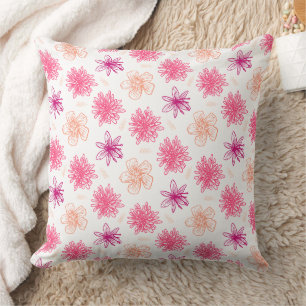 Cojín Decorativo Maravilloso Diseño Floral Botánico
