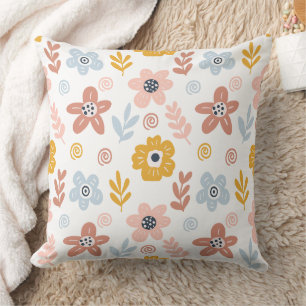 Cojín Decorativo Maravilloso Diseño Floral Botánico