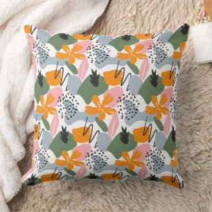 Cojín Decorativo Maravilloso Diseño Floral Botánico