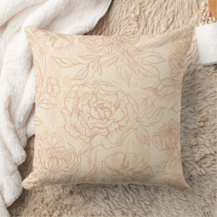 Cojín Decorativo Maravilloso Diseño Floral Botánico