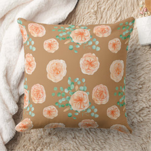 Cojín Decorativo Maravilloso Diseño Floral Botánico