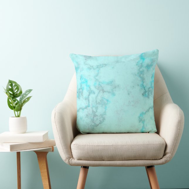 Cojín Decorativo Marble azul bebé (Silla)