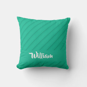 Cojín Decorativo Marca personalizada azul diagonal plástico texturi