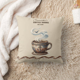 Cojín Decorativo Marca personalizada del Café Costero