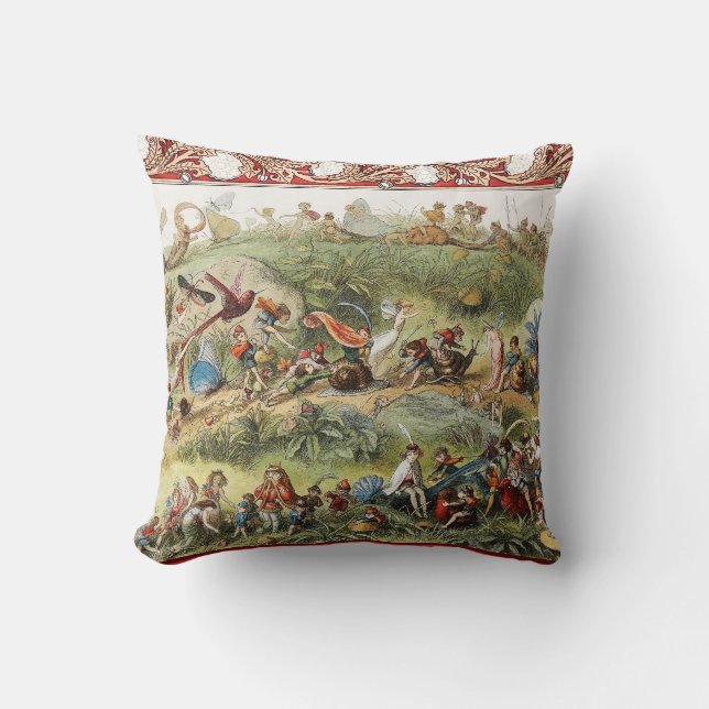 Cojín Decorativo Marcha Triunfal del Rey Elf, Fe, Goblins (Anverso)