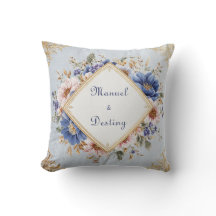 Marco de Diamante Floral Rosa Azul Dorado Romántic