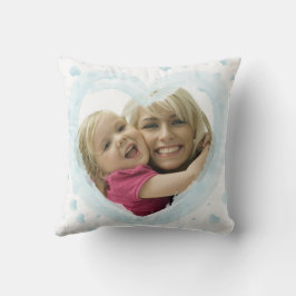 Cojín Decorativo Marco de Foto Feliz Día de la Madre Acuarela