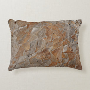 Cojín Decorativo Marco de hormigón marrón y gris