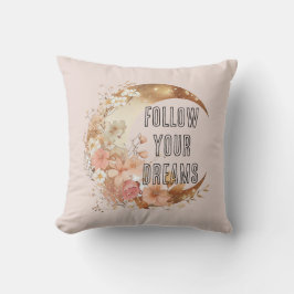 Cojín Decorativo Marco de oro chic rosa floral desvanecido para duc