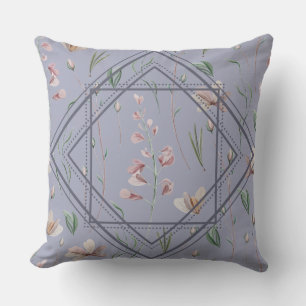 Cojín Decorativo Marco de pradera de lavanda