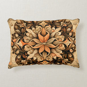 Cojín Decorativo Marco estético de decoración beige-marrón naranja