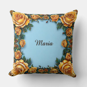 Cojín Decorativo Marco floral elegante