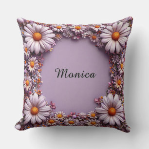 Cojín Decorativo Marco Floral Elegante