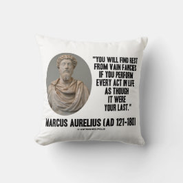 Cojín Decorativo Marcus Aurelius Encontrará Rest Vain Fancy