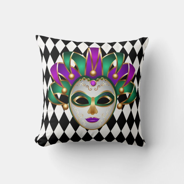 Cojín decorativo Mardi Gras (Anverso)