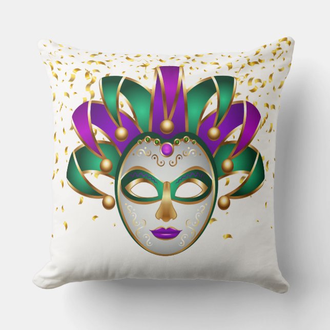 Cojín decorativo Mardi Gras (Anverso)