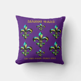 Cojín Decorativo Mardi Gras Fleur De Lis