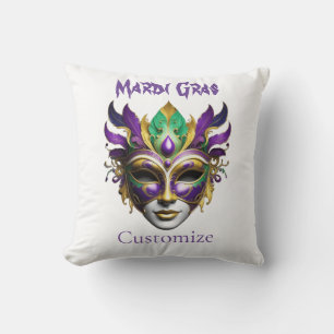 Cojín Decorativo Mardi Gras Mask Thunder_Cove