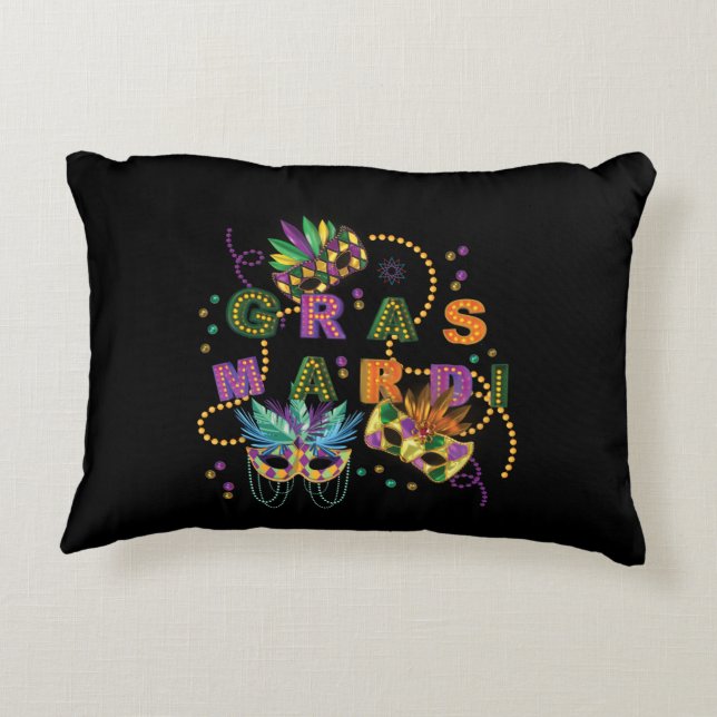 Cojín Decorativo Mardi Gras moderno (Reverso)