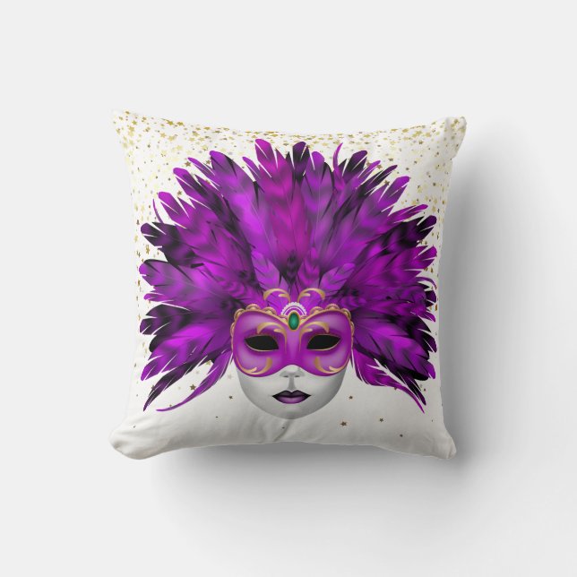 Cojín Decorativo Mardi Gras Pillow (Anverso)