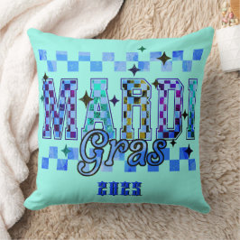 Cojín Decorativo Mardi Gras Red Black