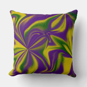 Cojín Decorativo Mardi Gras Swirls