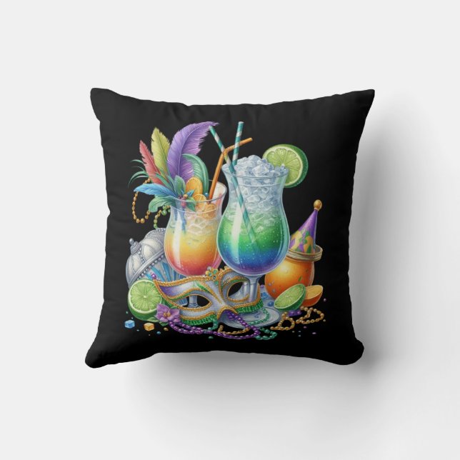 Cojín Decorativo Mardi Gras Throw Pillow (Reverso)