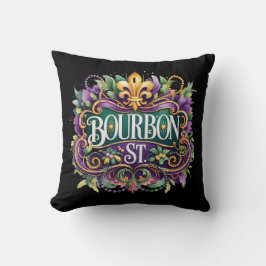 Cojín Decorativo Mardi Gras Throw Pillow