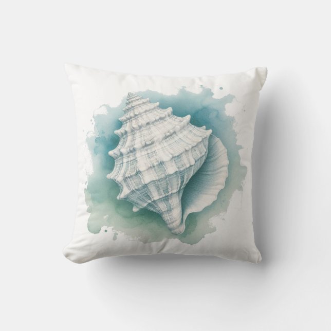 Cojín Decorativo Marea costera/náutica (Anverso)