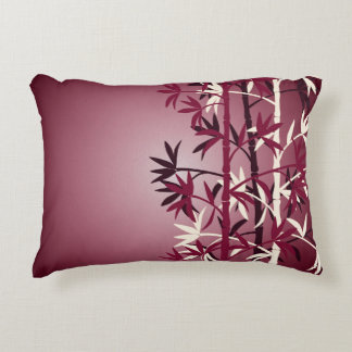 Cojín Decorativo Marfil bamboo burgundy