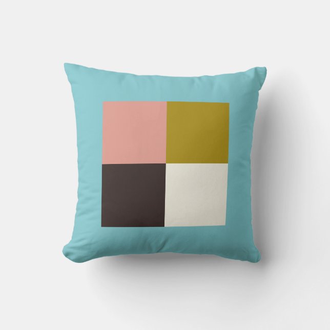 Cojín Decorativo Marfil de chocolate rosa dorado (Anverso)