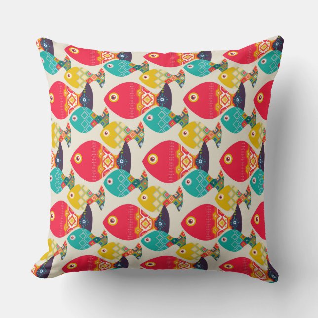 Cojín Decorativo marfil de geo (Anverso)