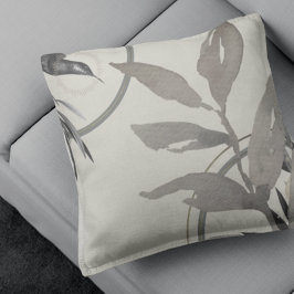 Cojín Decorativo Marfil Sage & Gold Hummingbird y hojas acuáticas